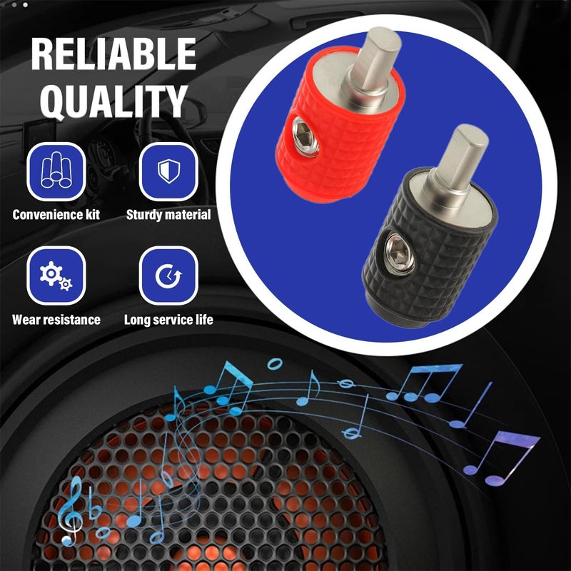 BOJACK Amp Input Reducer 1/0 Gauge to 4 Gauge Reducer Car Stereo Power/Ground GA adapters with Red/Black Silicon Covers and Hex Tool for Car Audio Systems (Pack of 4) - Image 5